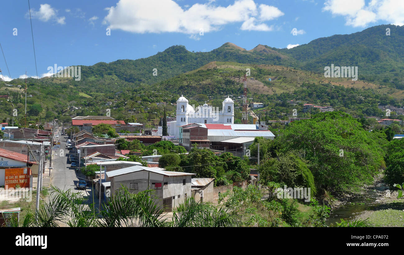 Nicaragua Matagalpa city view with La Catedral de San Pedro de Matagalpa Stock Photo