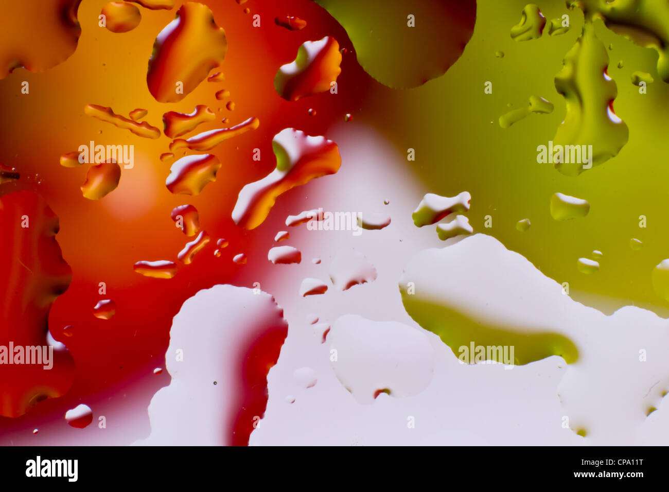 A picture of a abstract red and green apple Stock Photo - Alamy