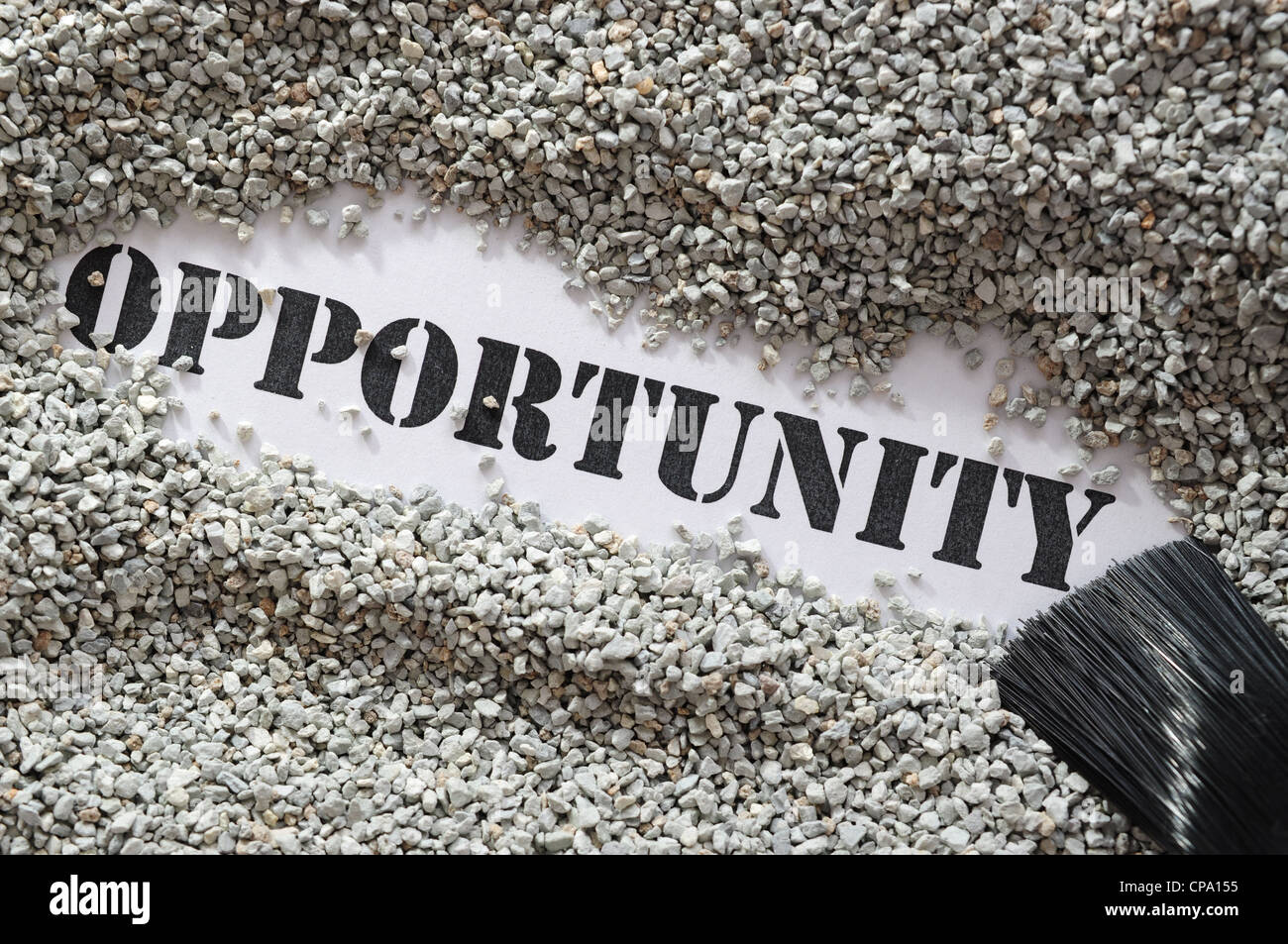 Opportunity -- Treasure Word Series Stock Photo