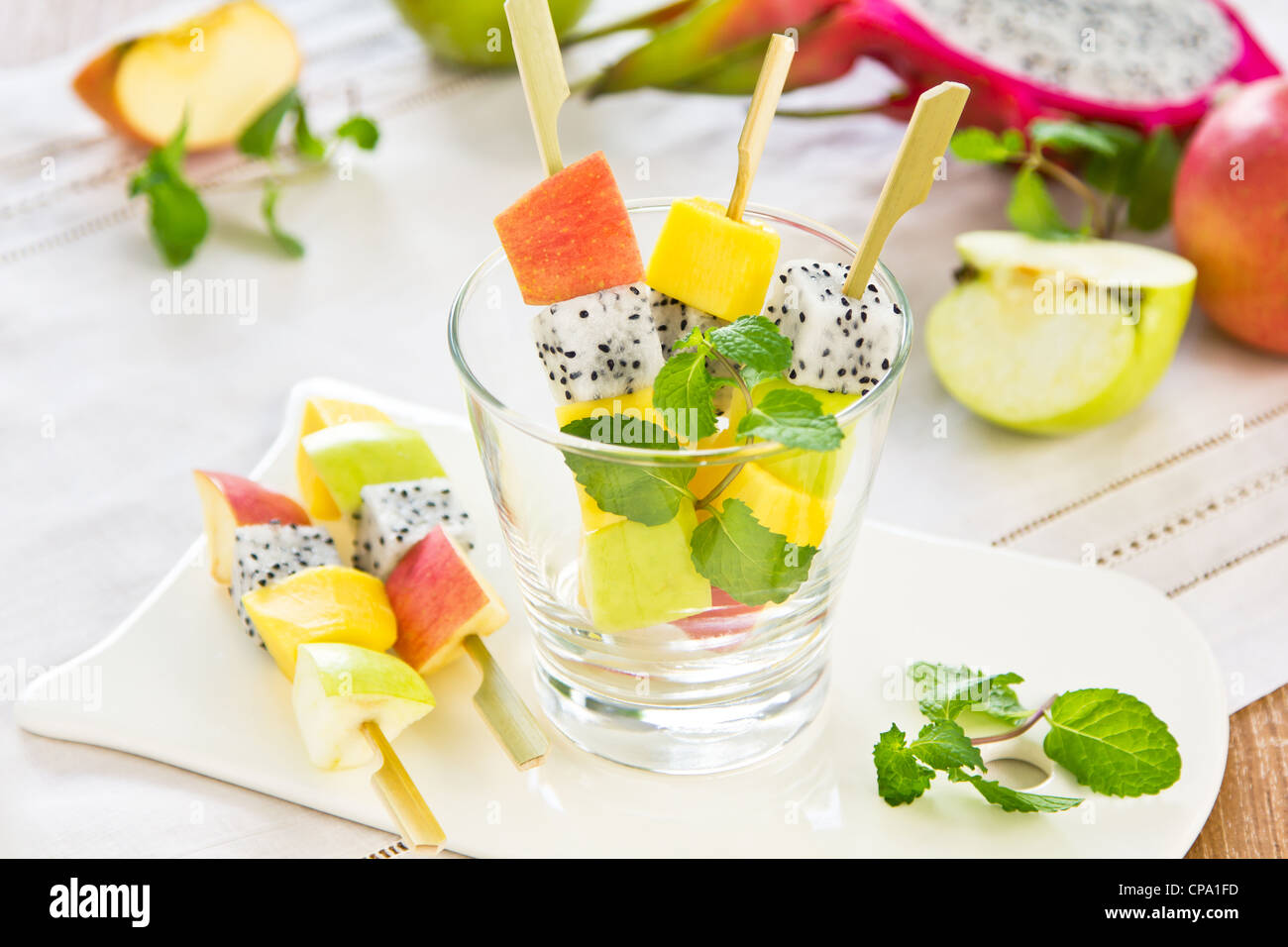 Fruits salad [Fruits salad skewer ] Stock Photo Alamy