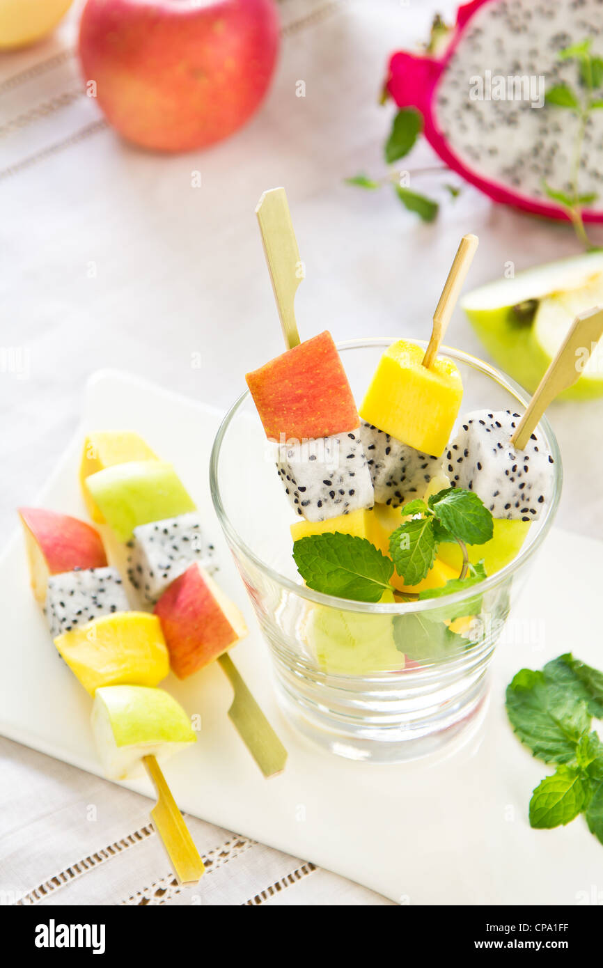 Fruits salad [Fruits salad skewer ] Stock Photo Alamy