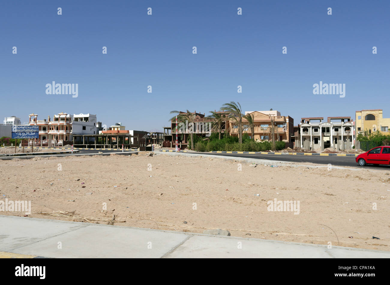 Scenes of streets, houses, architecture, Hurghada, Egypt, Africa Stock Photo