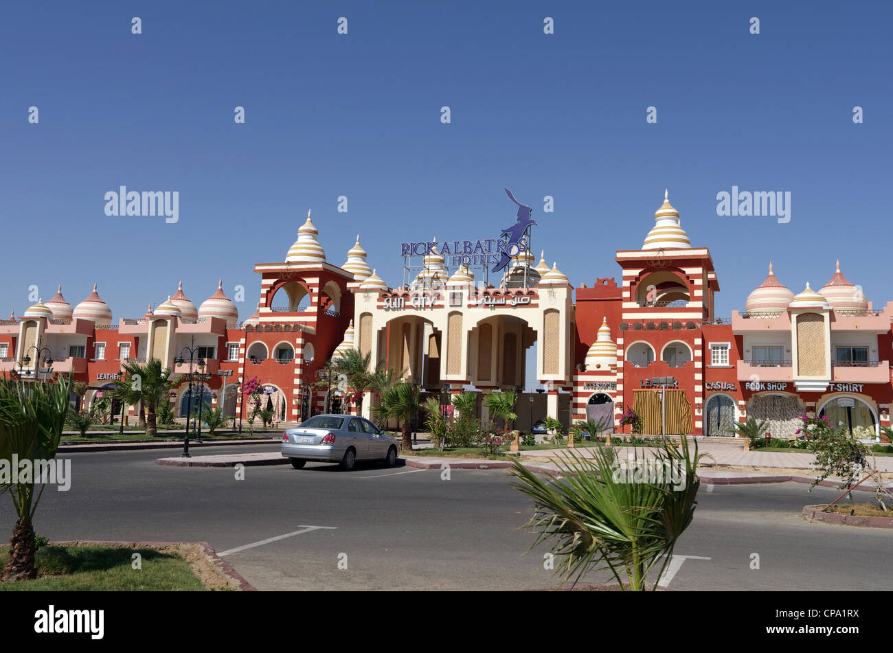 Tourist resort hotel Pick albatros in Hurghada, Egypt, Red Sea, Africa