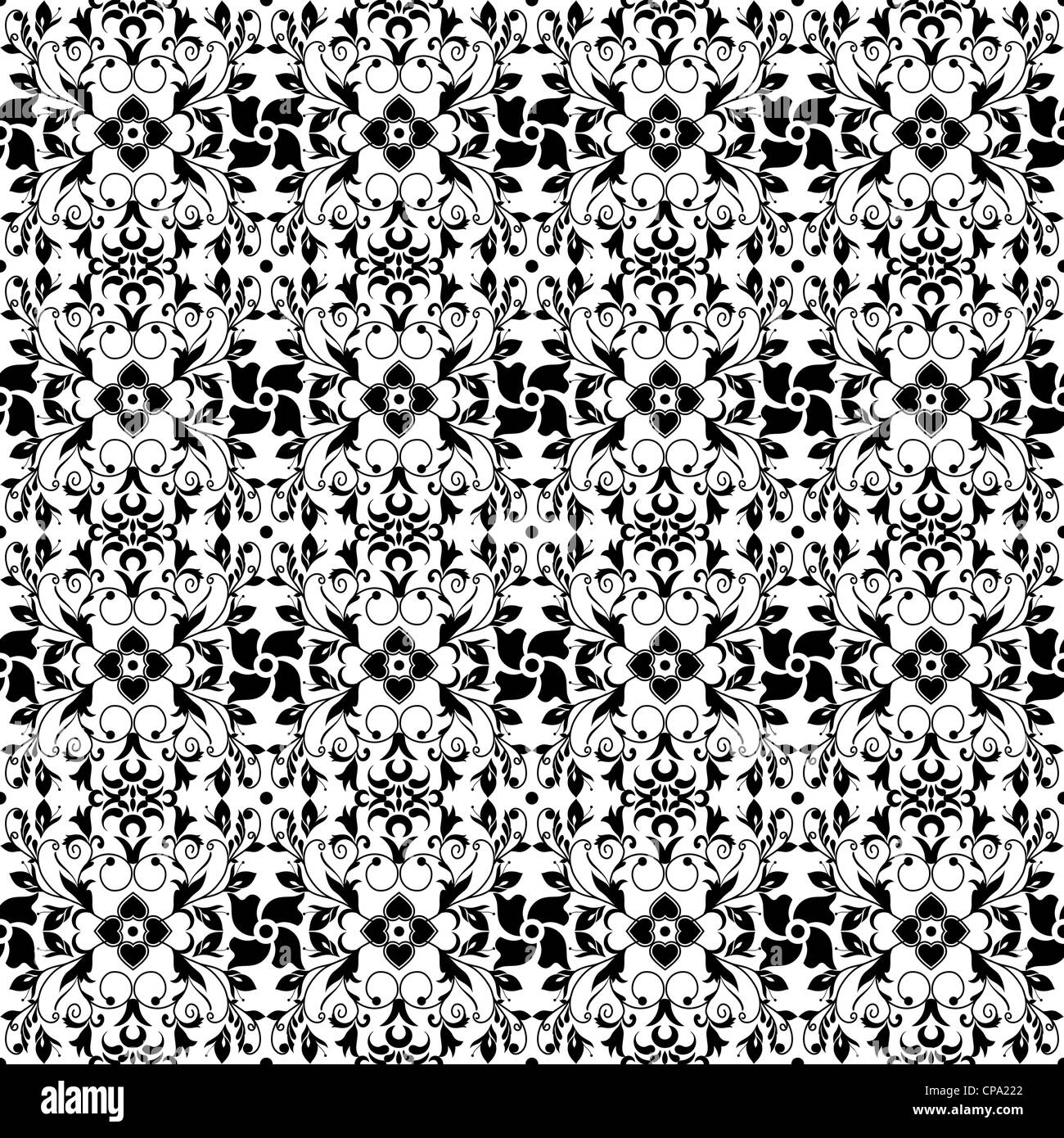 Beautiful background of seamless floral pattern Stock Photo - Alamy