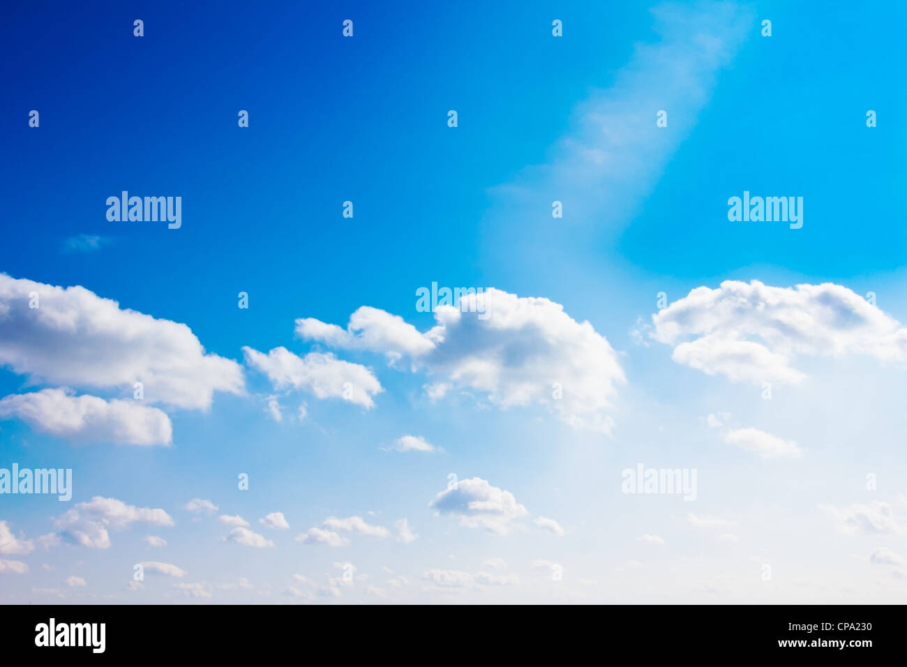 Beautiful blue sky and white clouds as background Stock Photo - Alamy