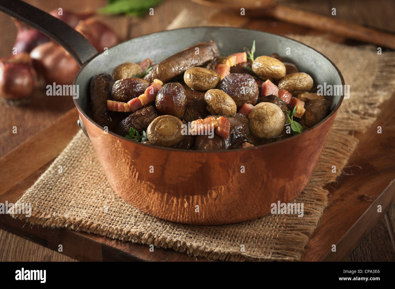 Beef bourguignon French beef and red wine stew Stock Photo