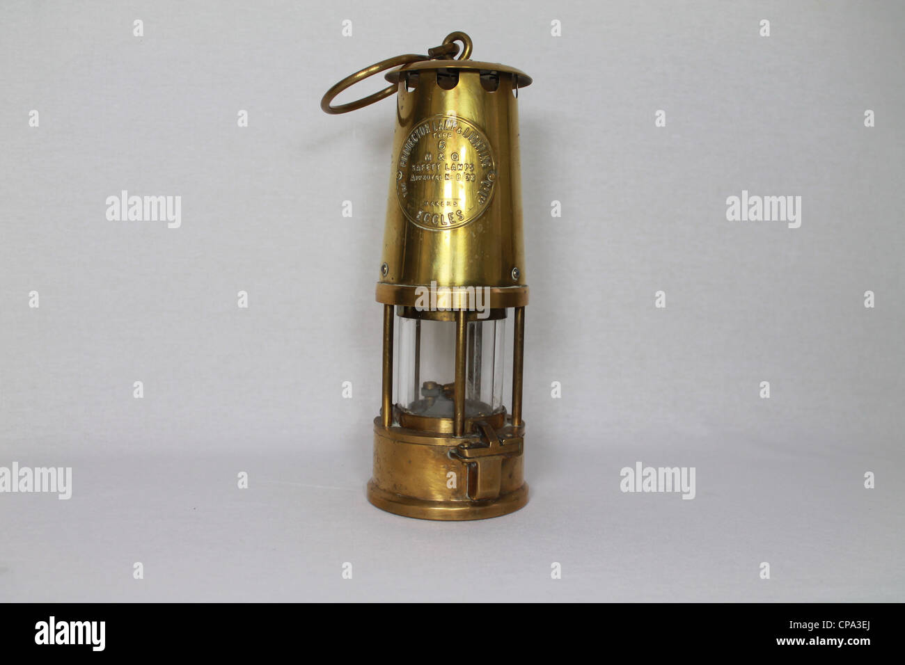 A miners lamp invented by Sir Humphrey Davy, Stock Photo