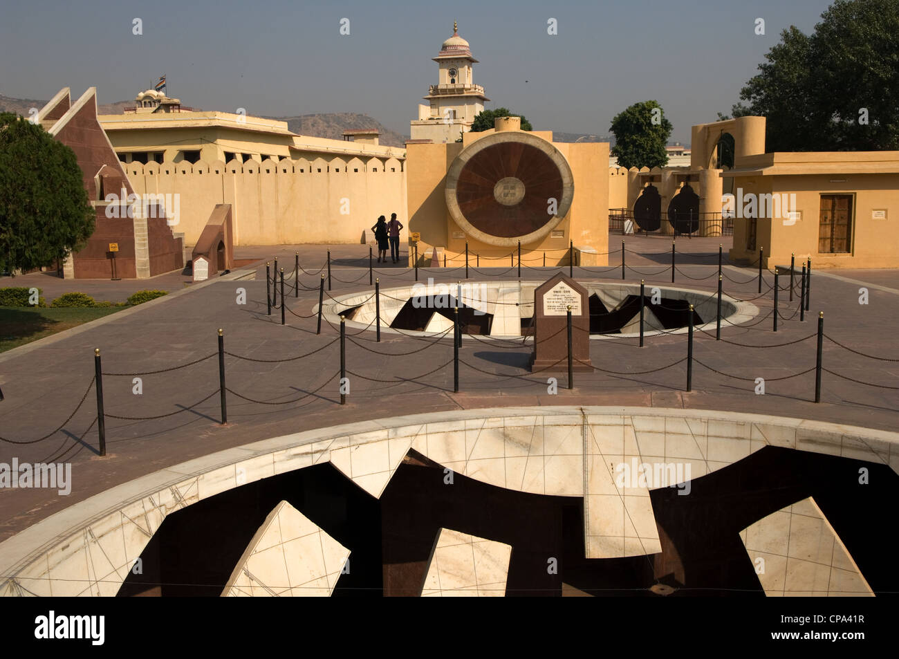 Jantar Mantar, the old (17th century) observatory of Jai Singh, Jaipur, Rajasthan, India Stock Photo