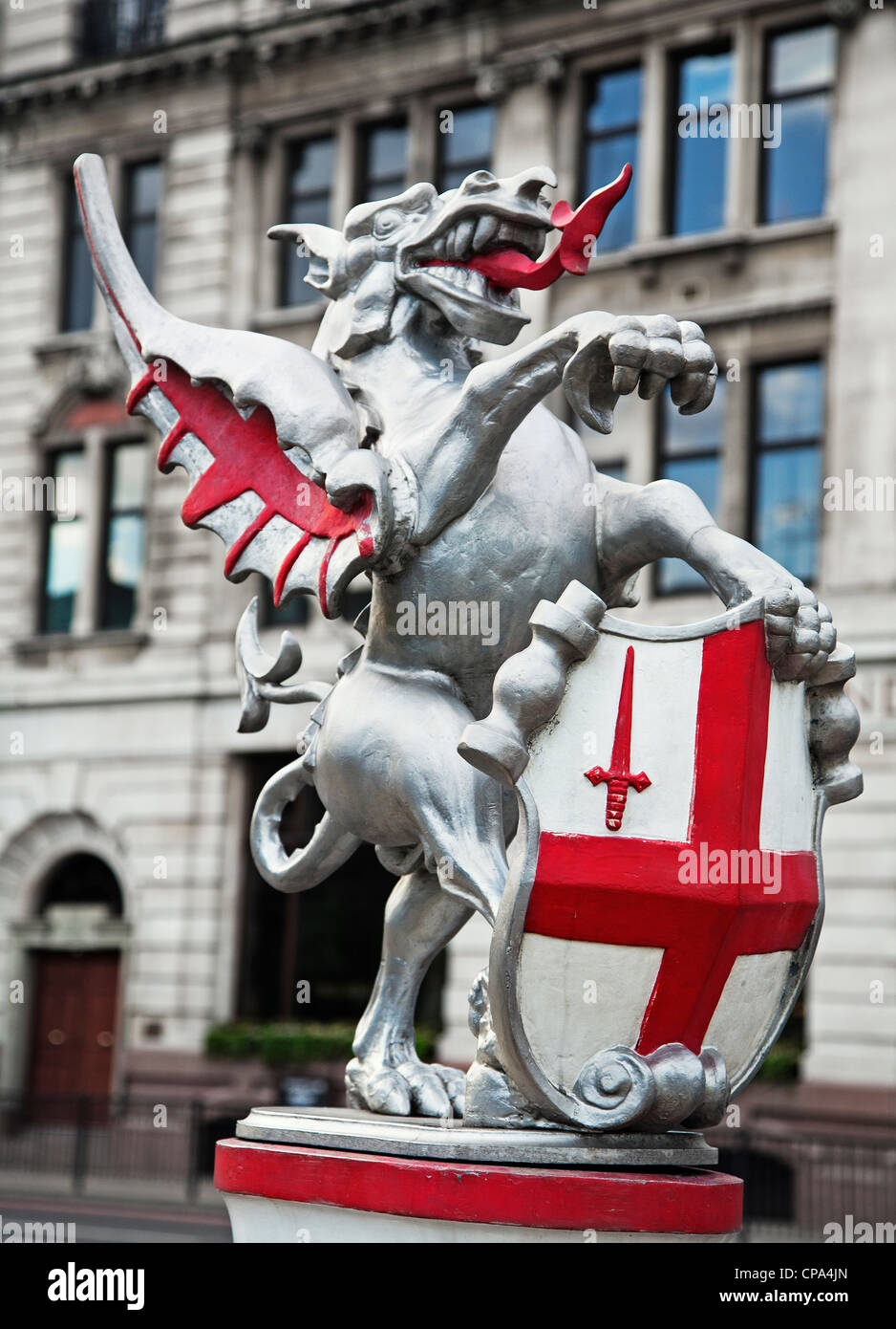 City of London dragon statue marking the City boundary, London
