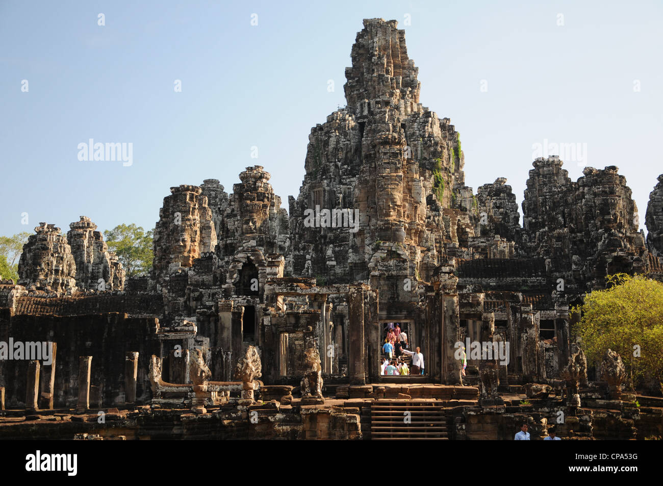 Angkor Wat, Cambodia. Monks in the temple & Vietnam set Stock Photo