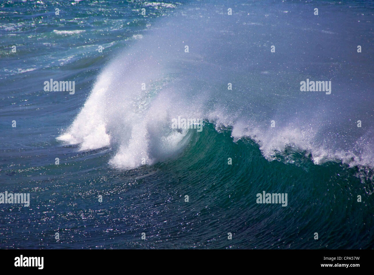 Breaking Wave Crest Stock Photo