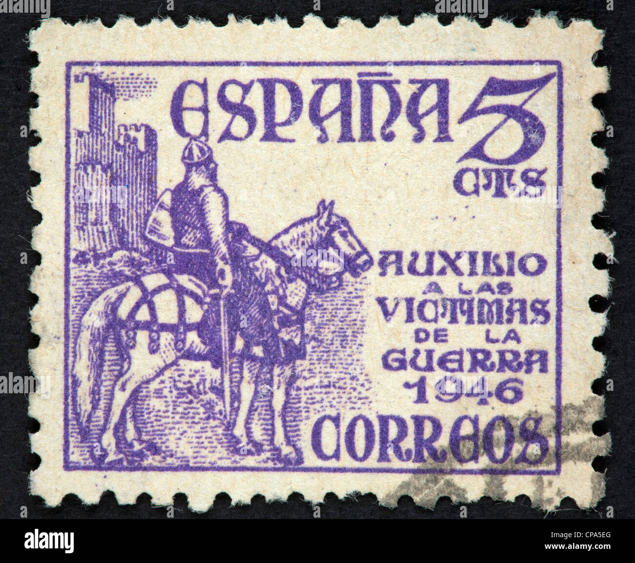 Spanish postage stamp Stock Photo Alamy