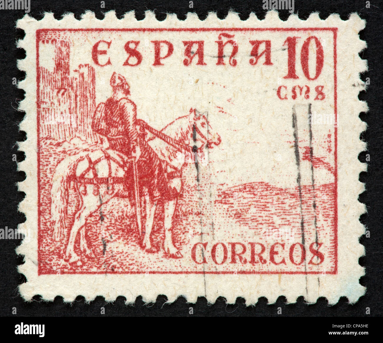 Spanish postage stamp Stock Photo Alamy