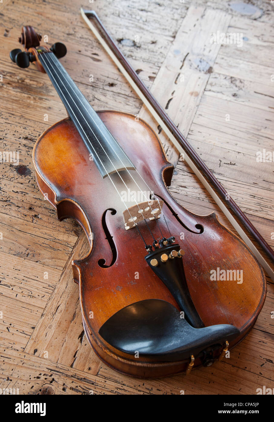 Fiddle Owned by Yvonne Casey Stock Photo
