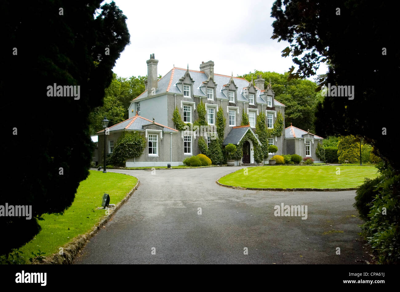 Plas cilybebyll french style mansion hires stock photography and