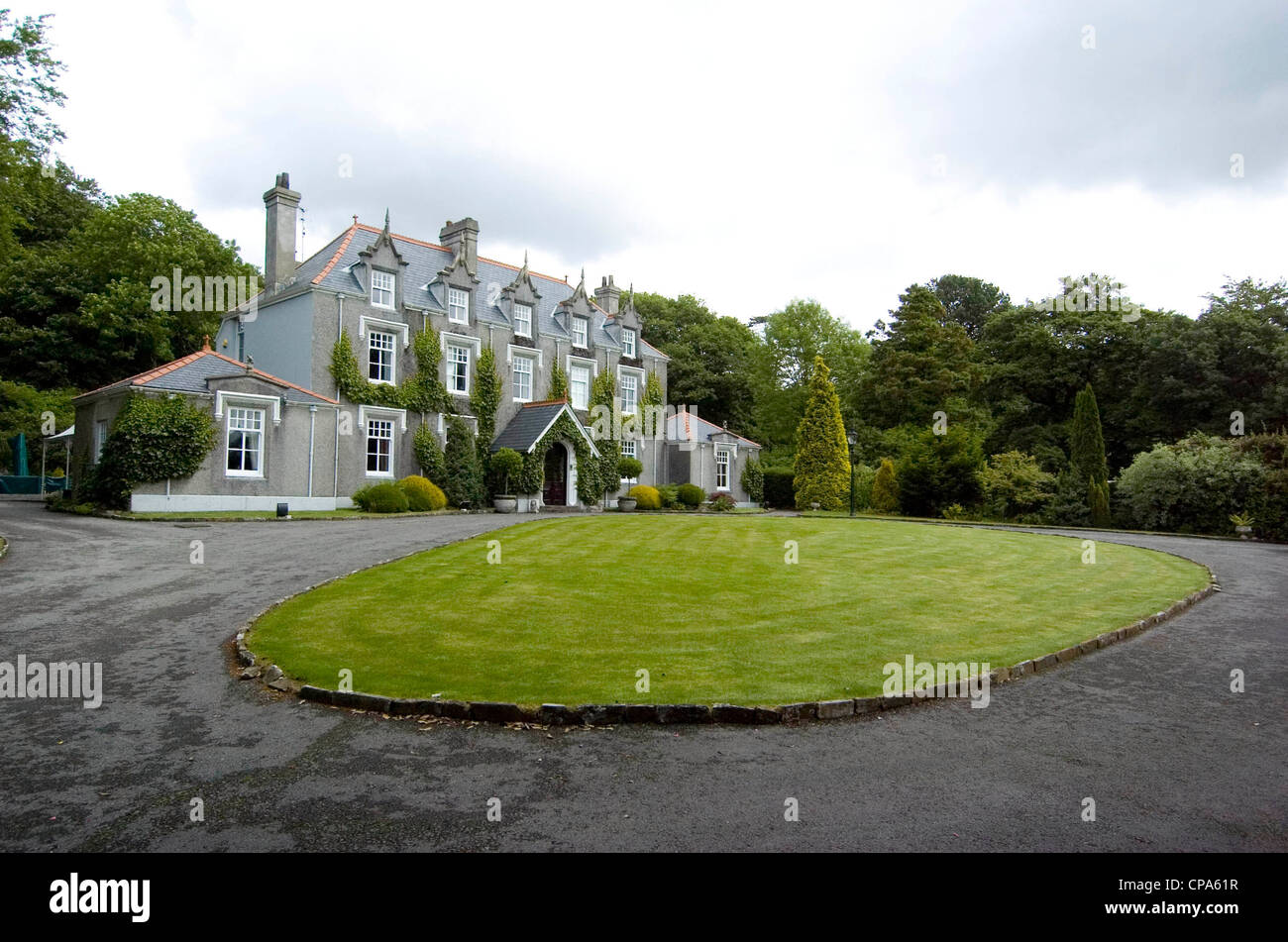 Plas Cilybebyll French style mansion near Rhos, Neath, UK Stock Photo