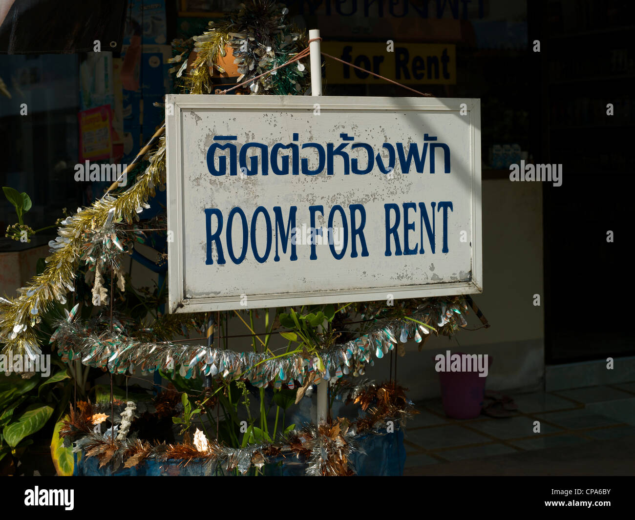 Room for rent in Thai Stock Photo