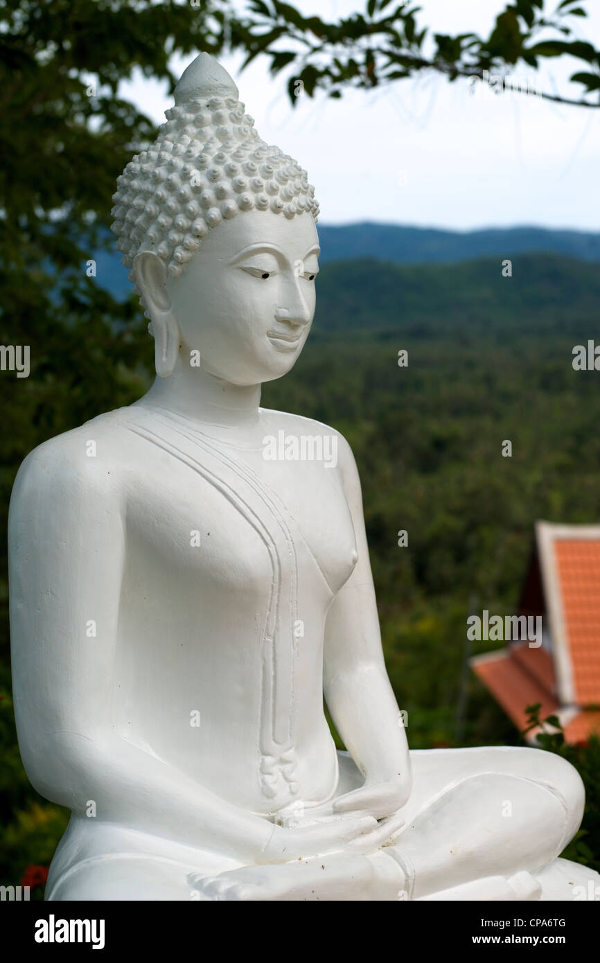 White buddha Statue Stock Photo Alamy