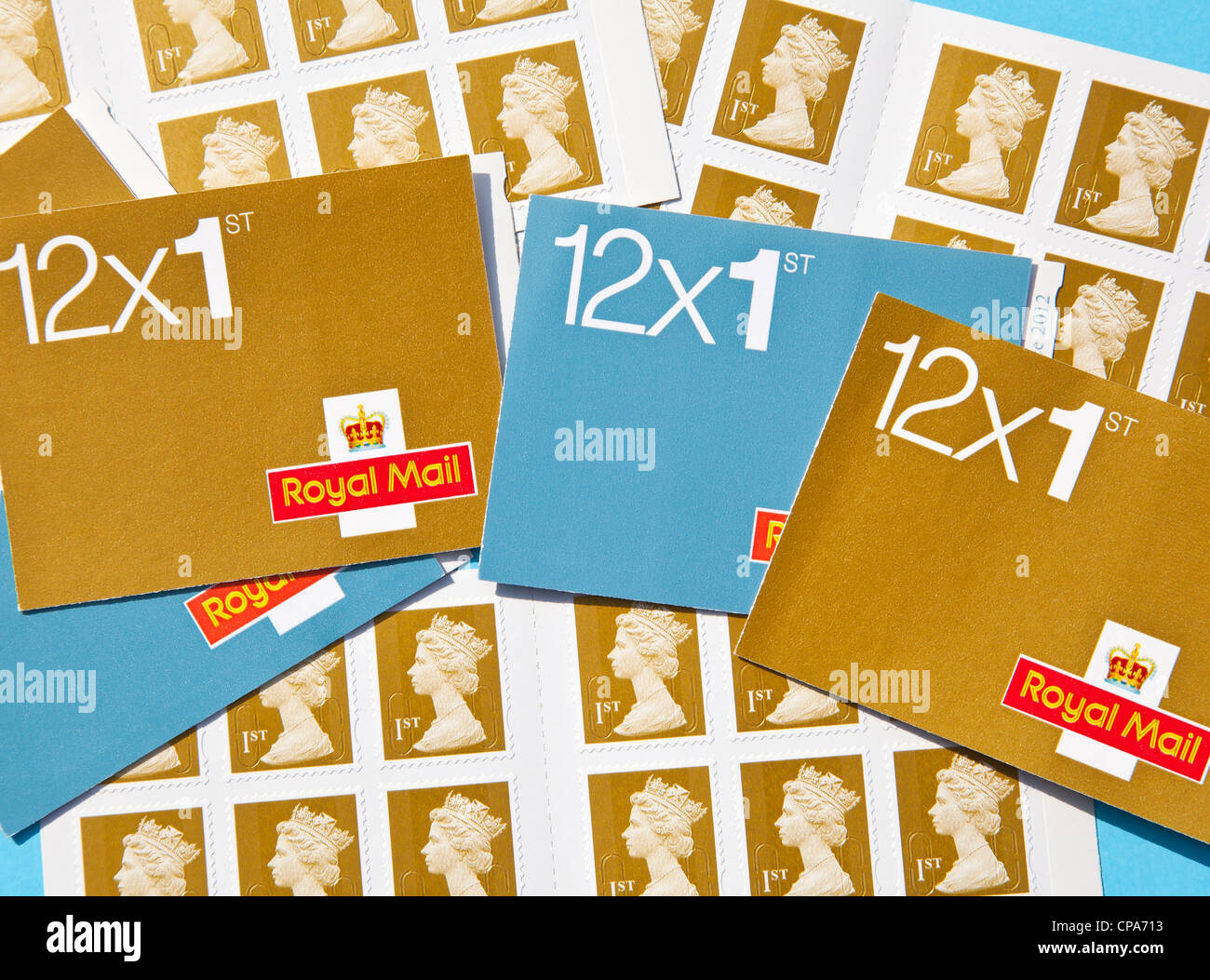 First class postage stamps Stock Photo