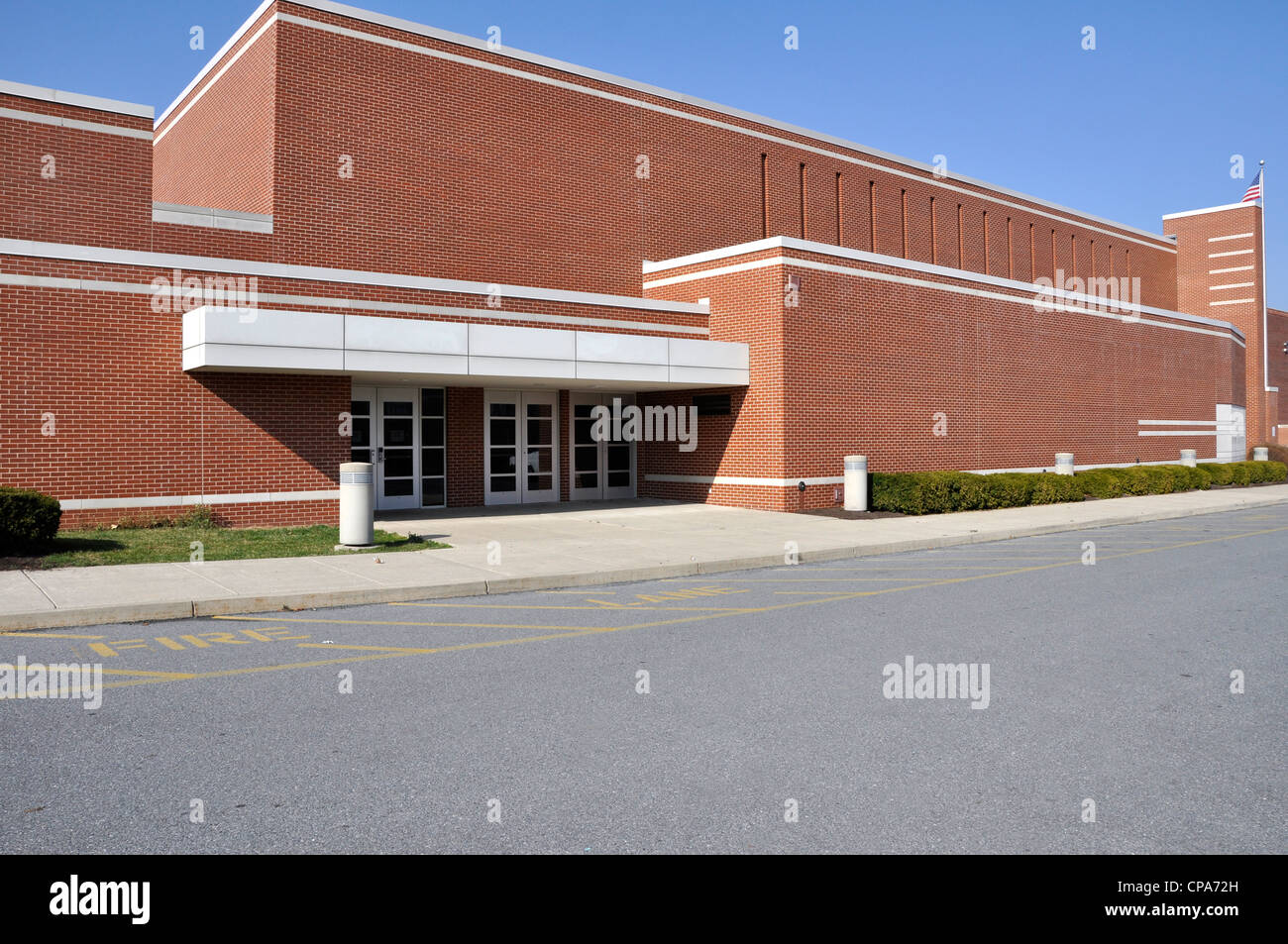 Southern lehigh high school in Center Valley, Pennsylvania Stock Photo