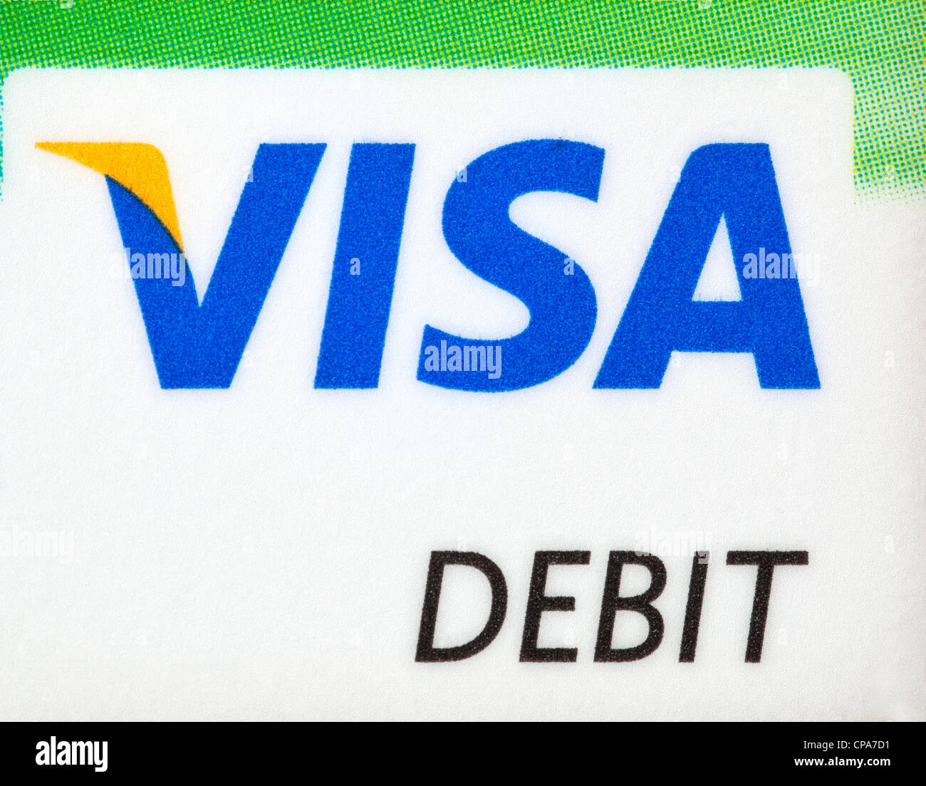 Visa debit card Stock Photo