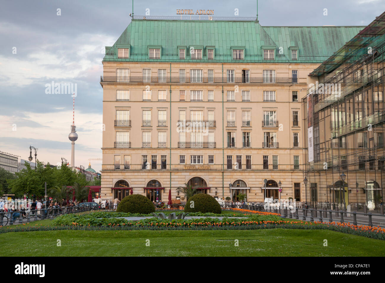 Hotel Adlon Kempinski on Pariser Platz, Berlin, Germany Stock Photo