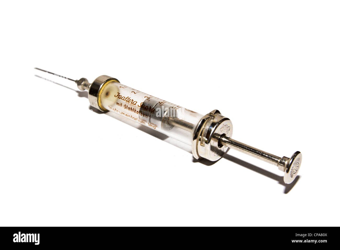 old medical syringe Stock Photo - Alamy