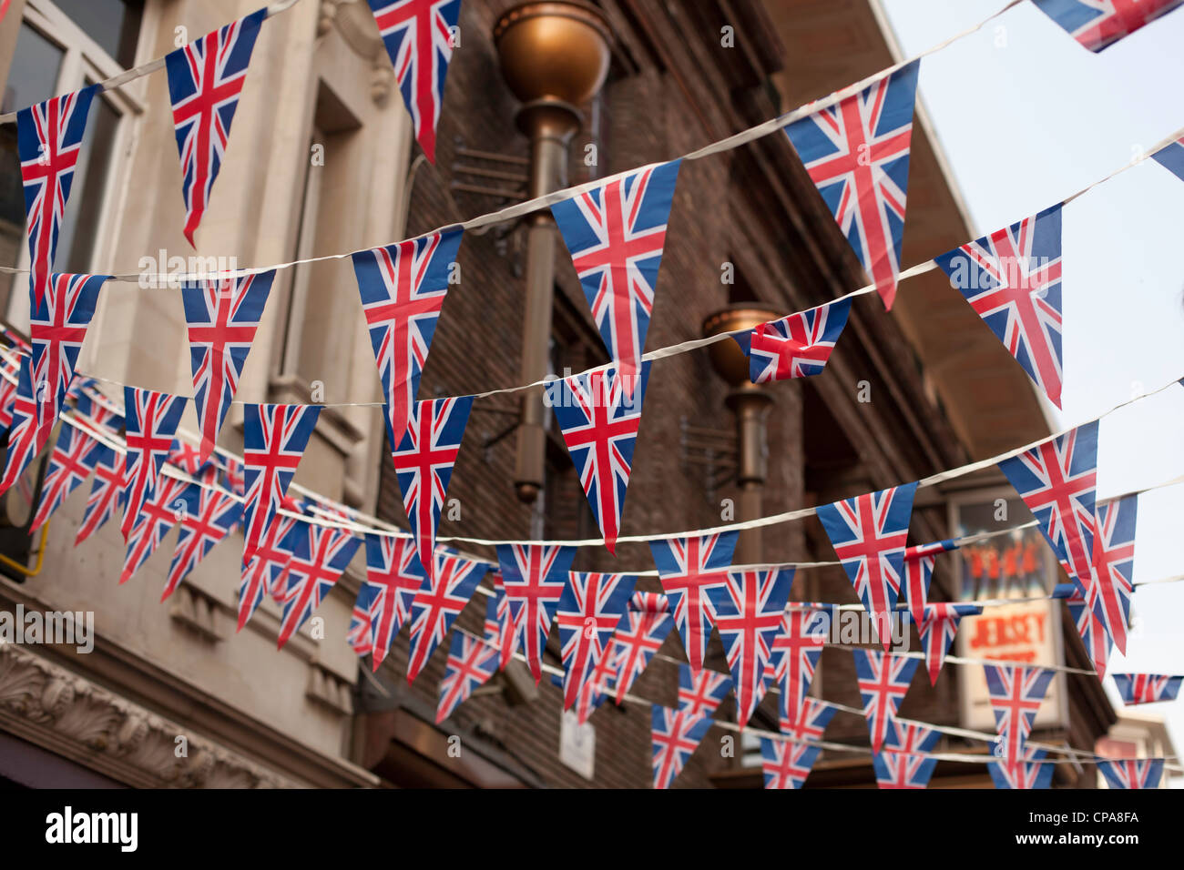 Union Jack Bunting Stock Photo Alamy