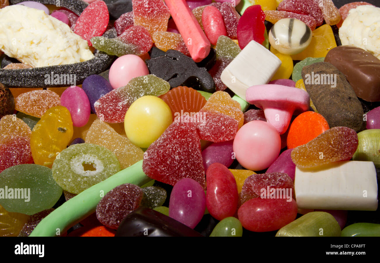 mix of candy Stock Photo - Alamy