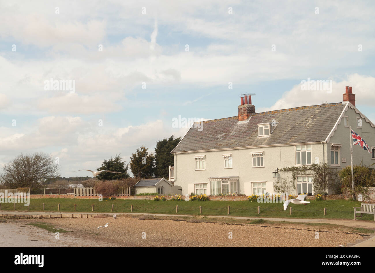 Cottage in Orford in April in Suffolk United Kingdom Stock Photo Alamy
