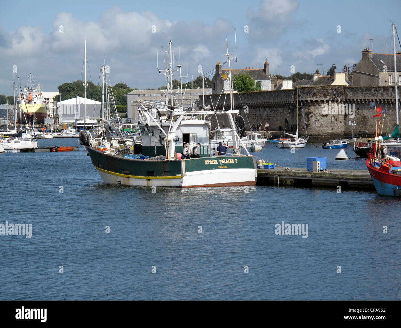 Fishing boats concarneau harbor hi-res stock photography and images - Alamy