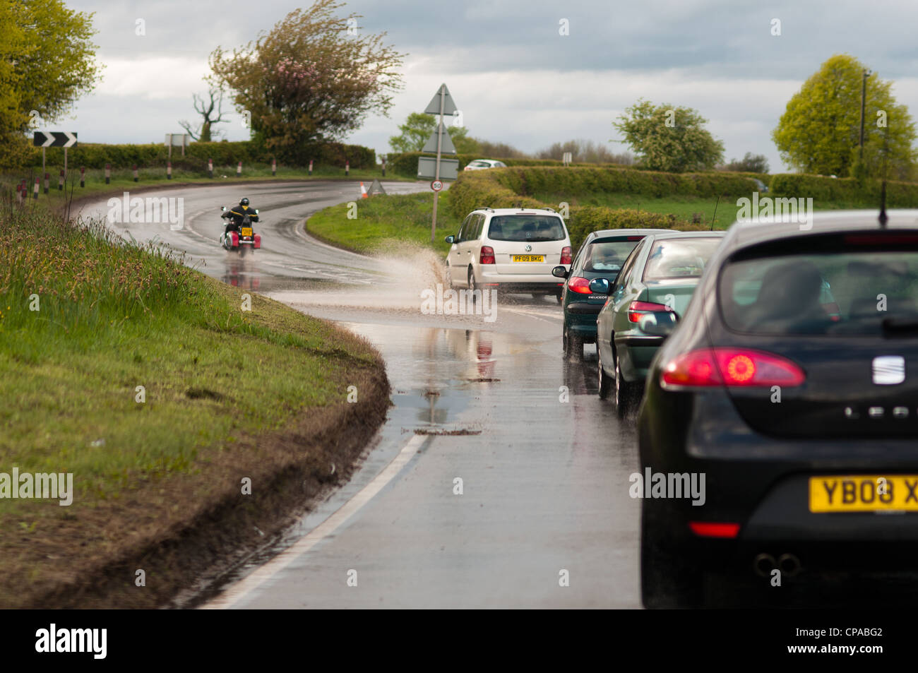 Rain in North Yorkshire Stock Photo