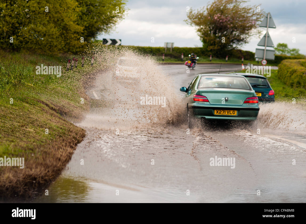 Rain in North Yorkshire Stock Photo