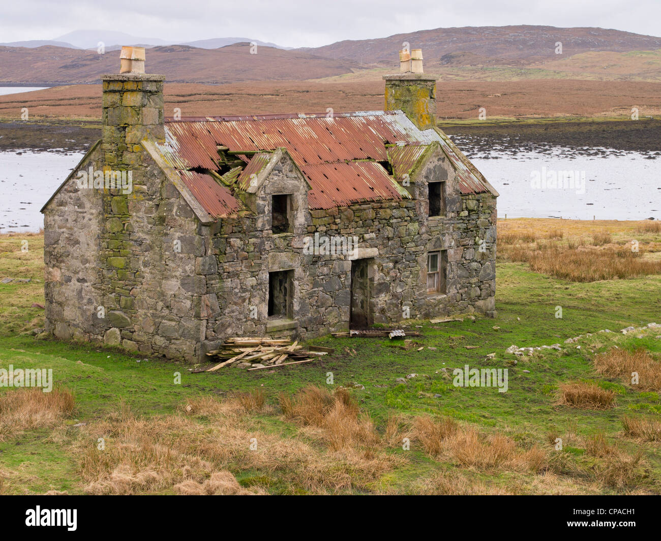 Abandoned Croft House, Isle of Lewis, Scotland Stock Photo Alamy