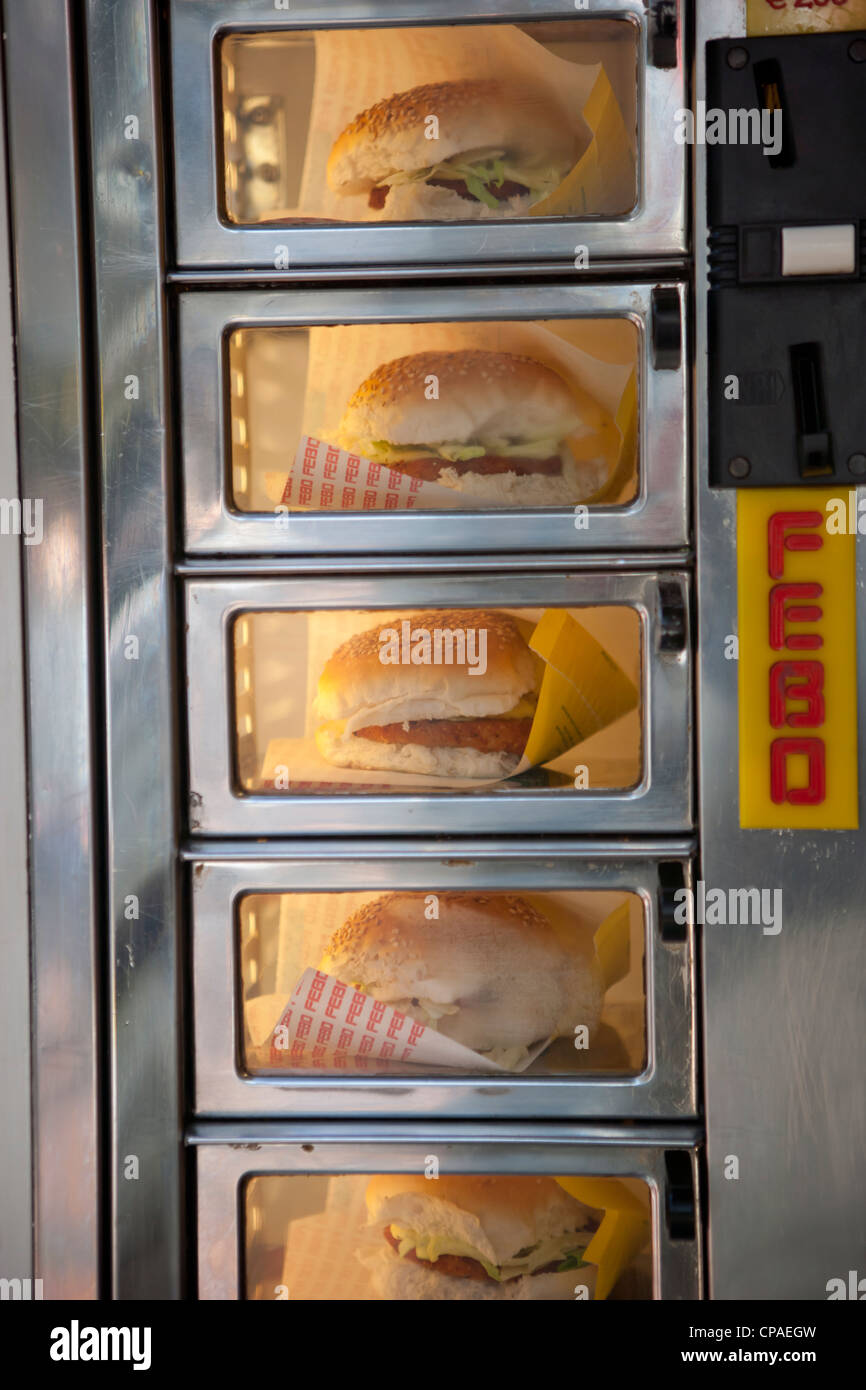 FEBO chain of Dutch walk-up fast food restaurants, Amsterdam Stock Photo -  Alamy