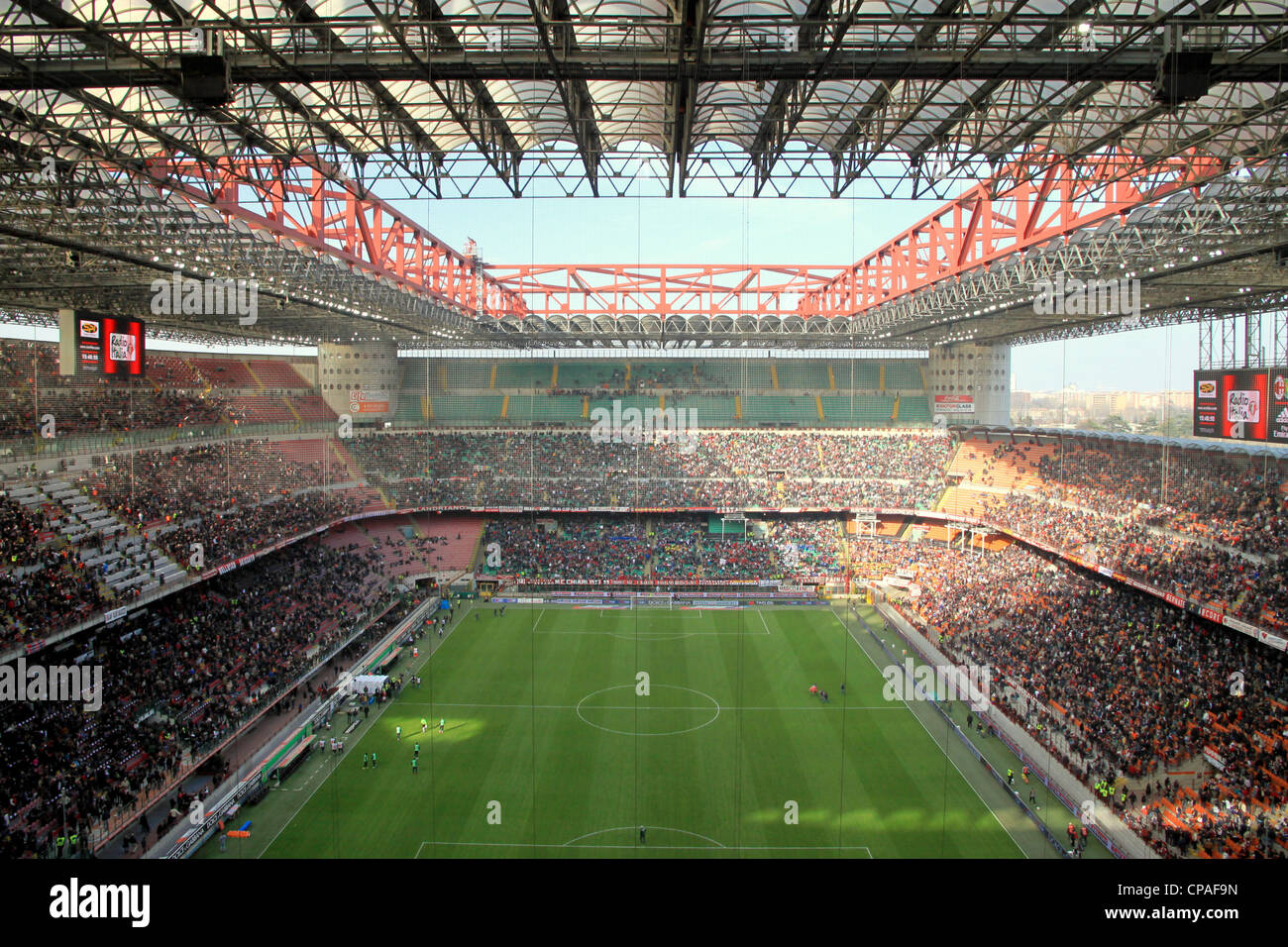 The San Siro stadium during an AC Milan football game Stock Photo - Alamy