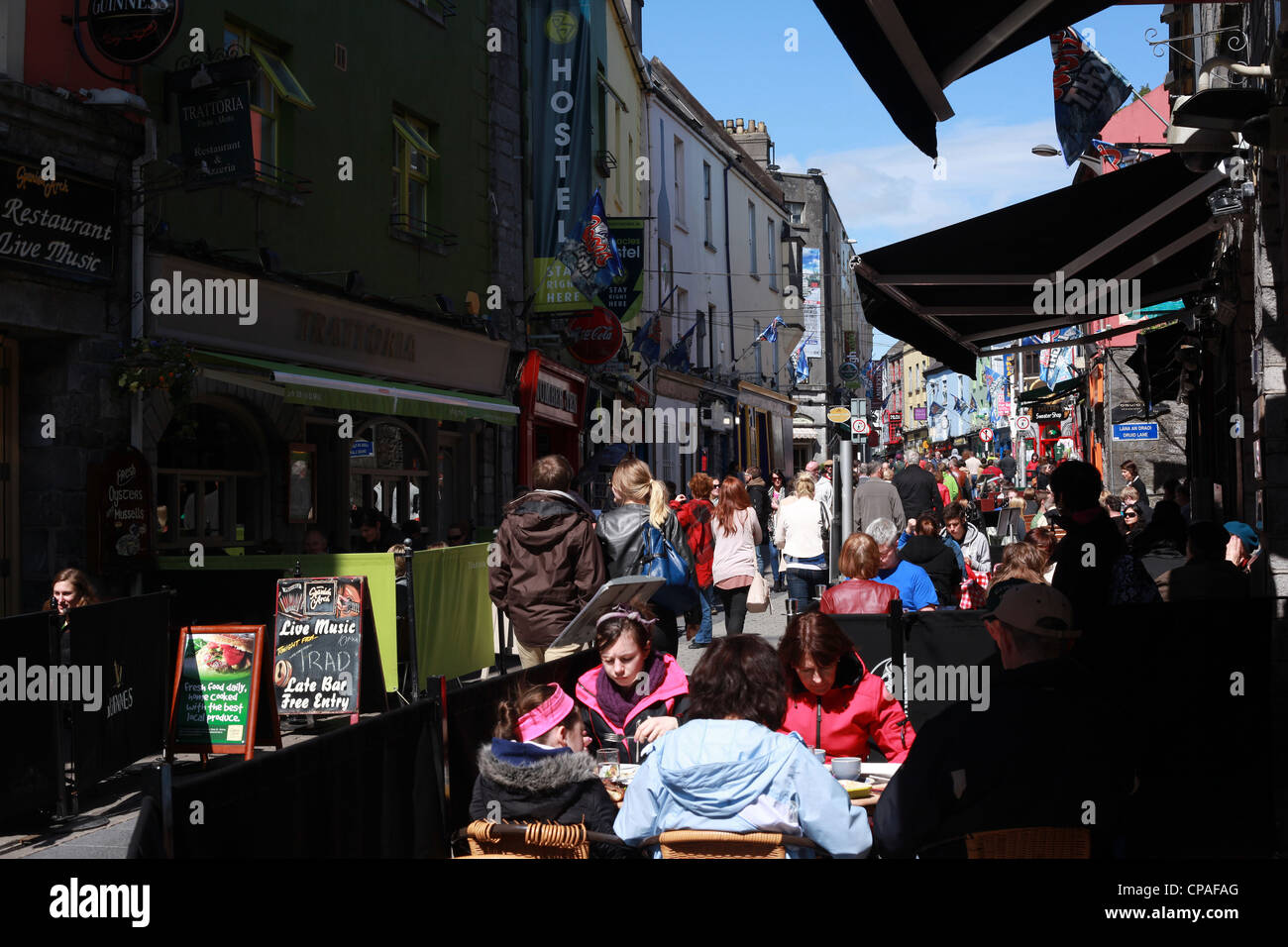 Quay Street Galway, Ireland Stock Photo Alamy
