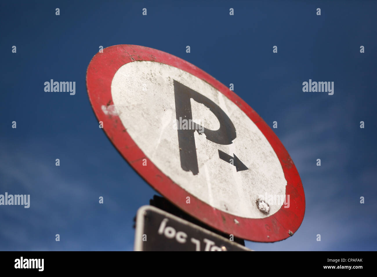 Parking street sign, Galway, Ireland Stock Photo Alamy