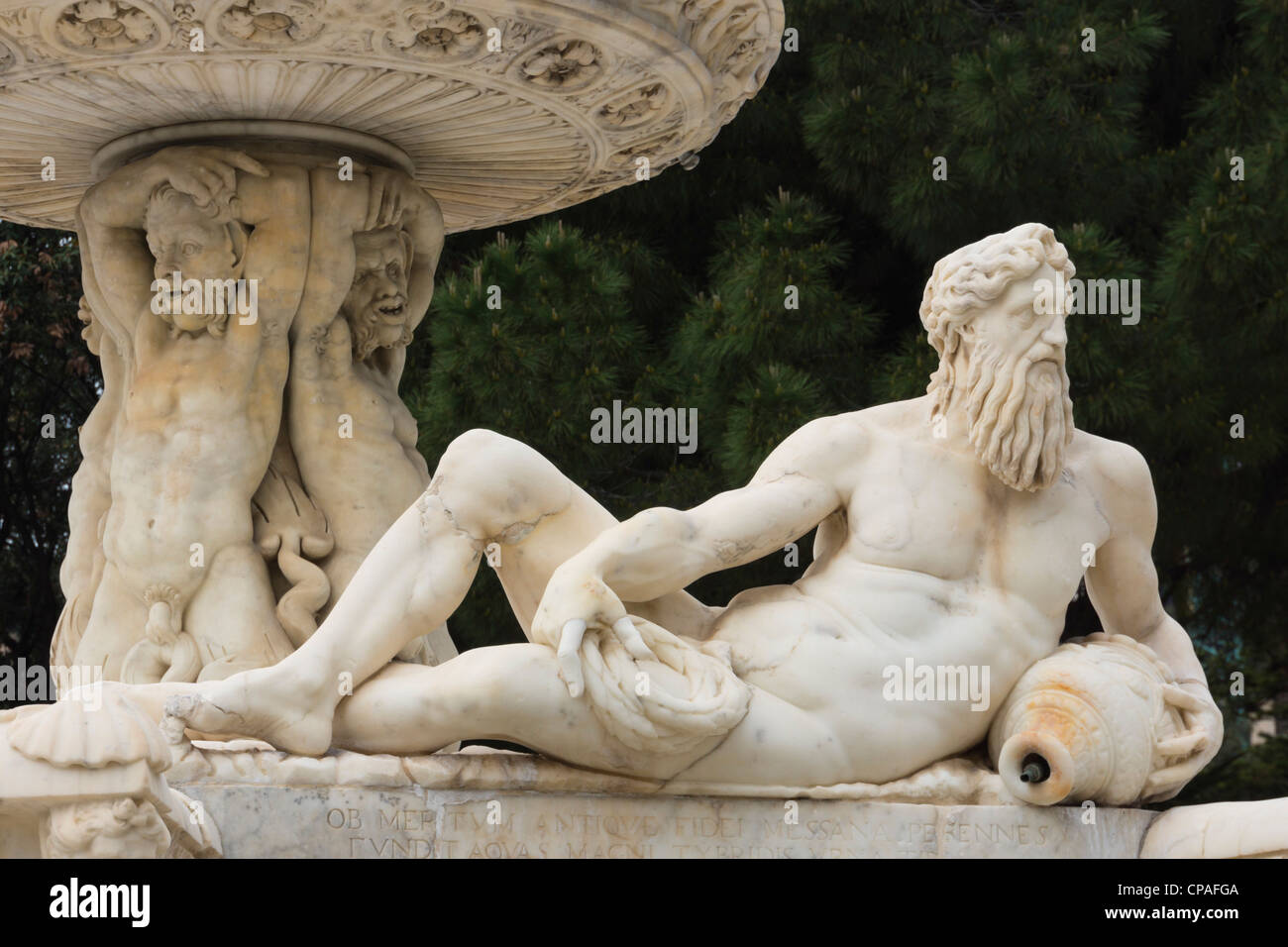 Messina, Sicily, Italy - Fontana di Orione. Orion fountain. Stock Photo