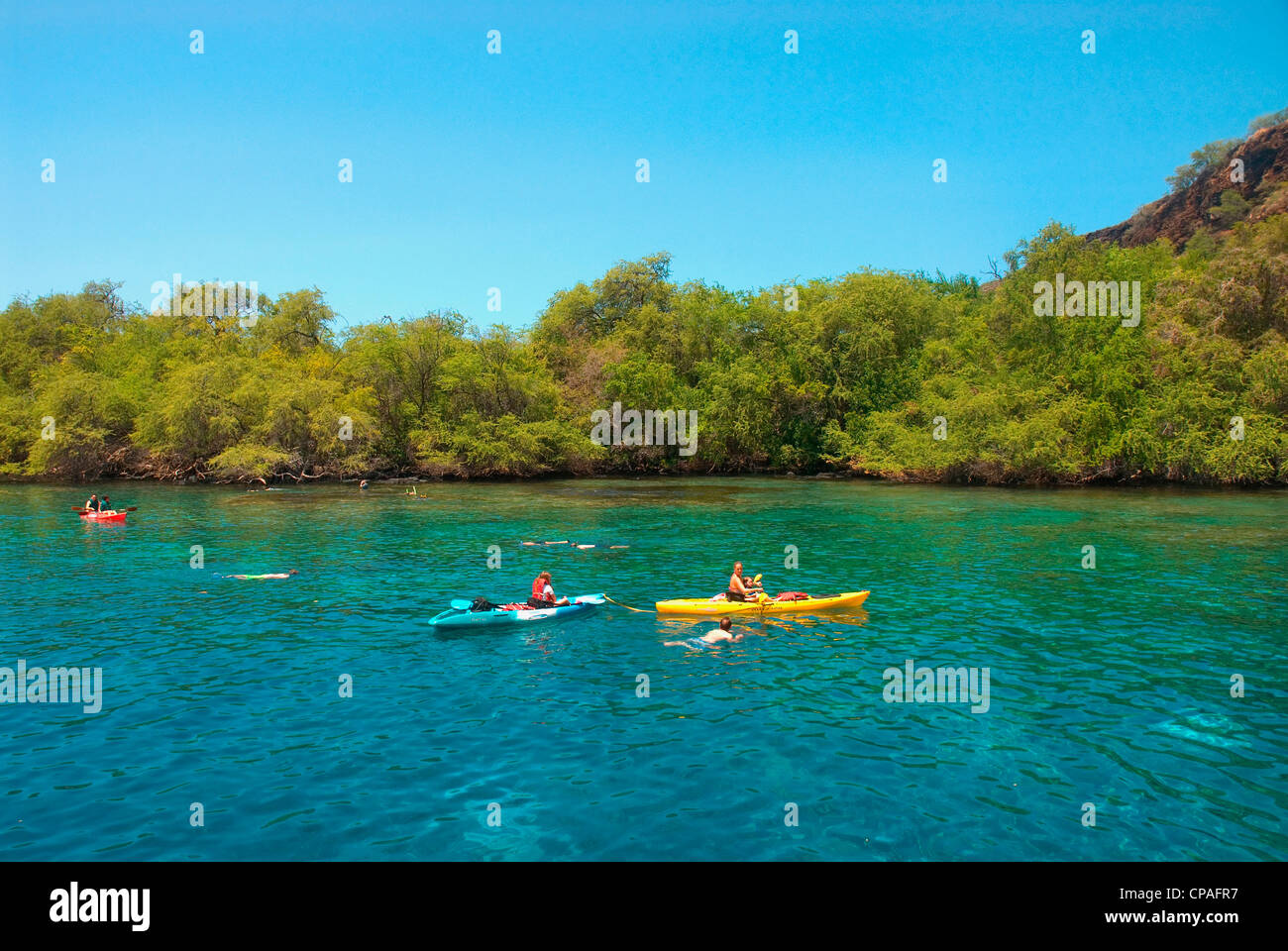 Hawaii big island kealakekua bay kayak hires stock photography and