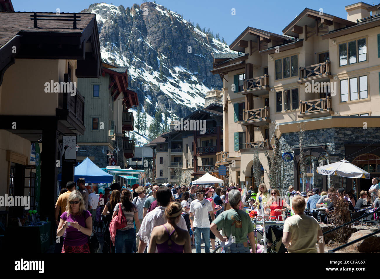 Festival at Squaw Valley, California, US Stock Photo Alamy