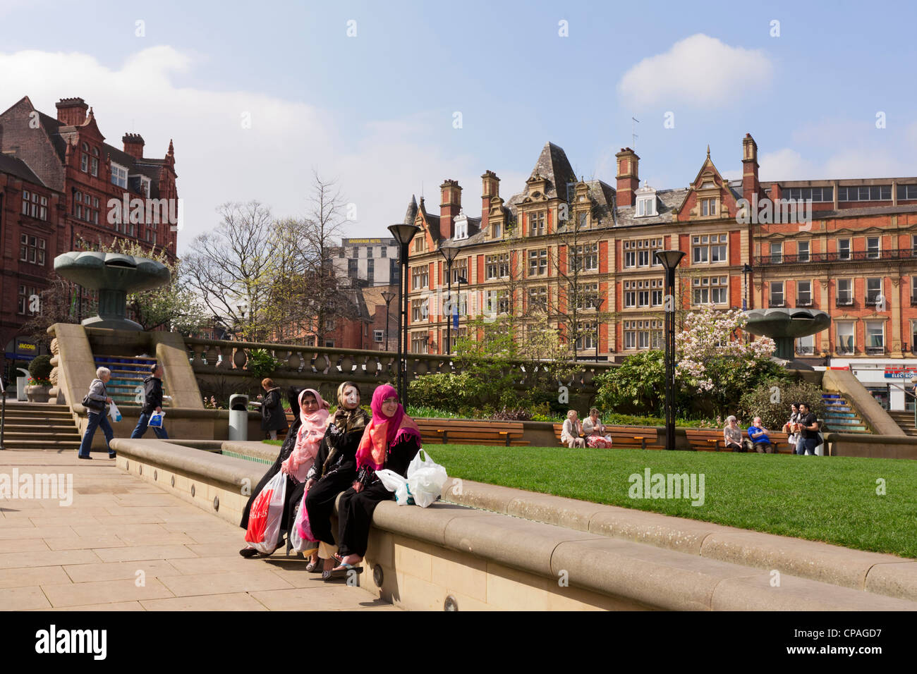 Peace Gardens Sheffield South Yorkshire Stock Photo Alamy