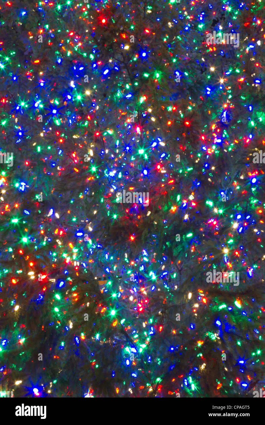 Christmas lights, Portland, Oregon Stock Photo Alamy