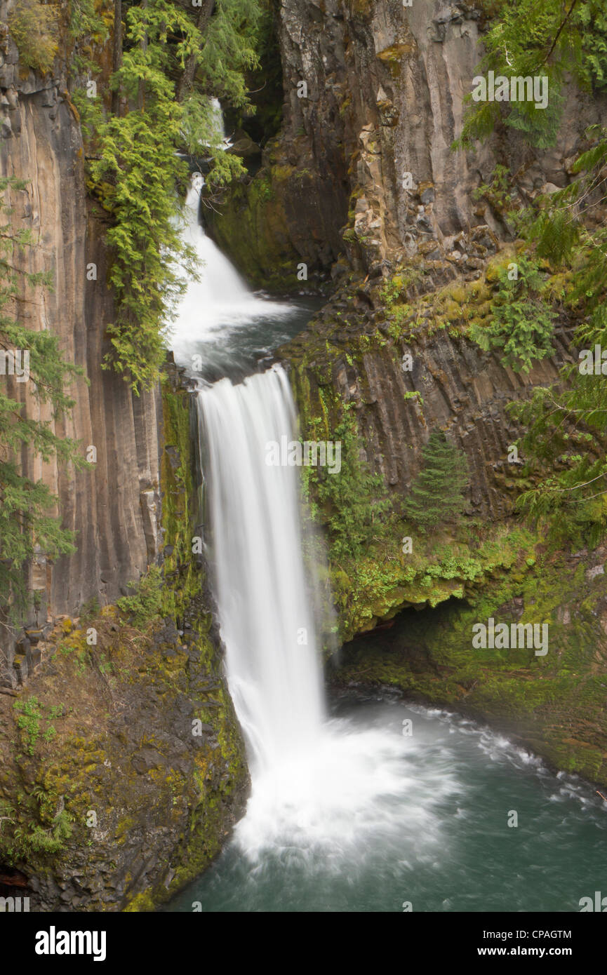 Toketee Falls in Douglas county, Oregon Stock Photo