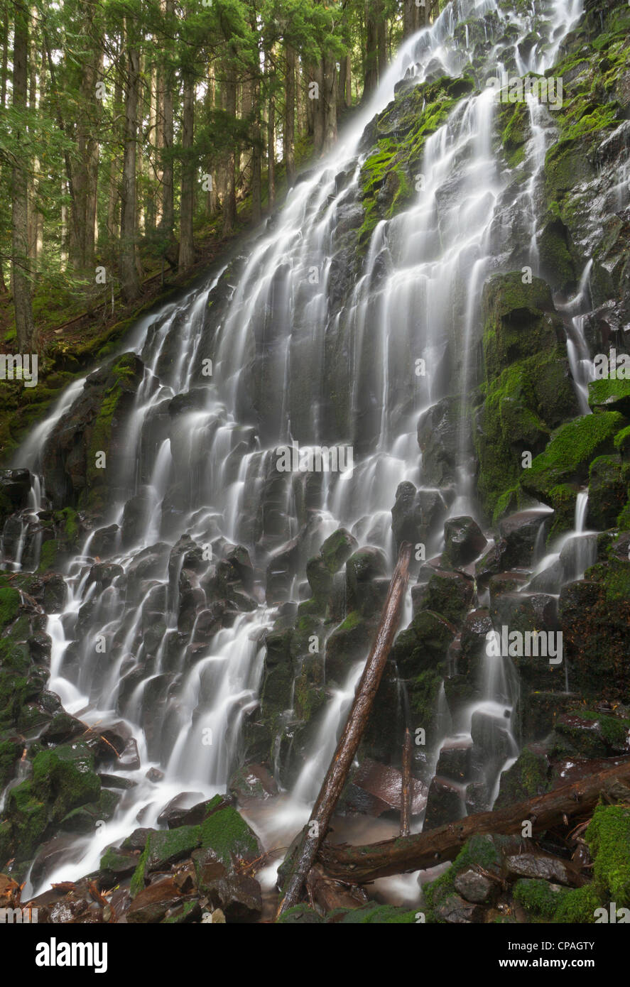 Ramona Falls in Clackamas county, Oregon Stock Photo