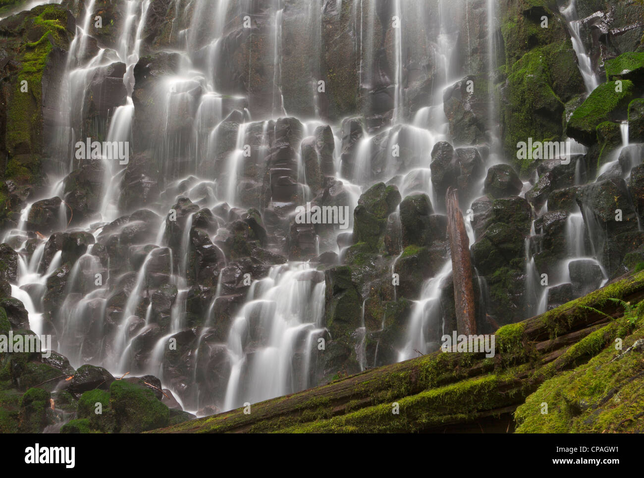 Ramona Falls in Clackamas county, Oregon Stock Photo