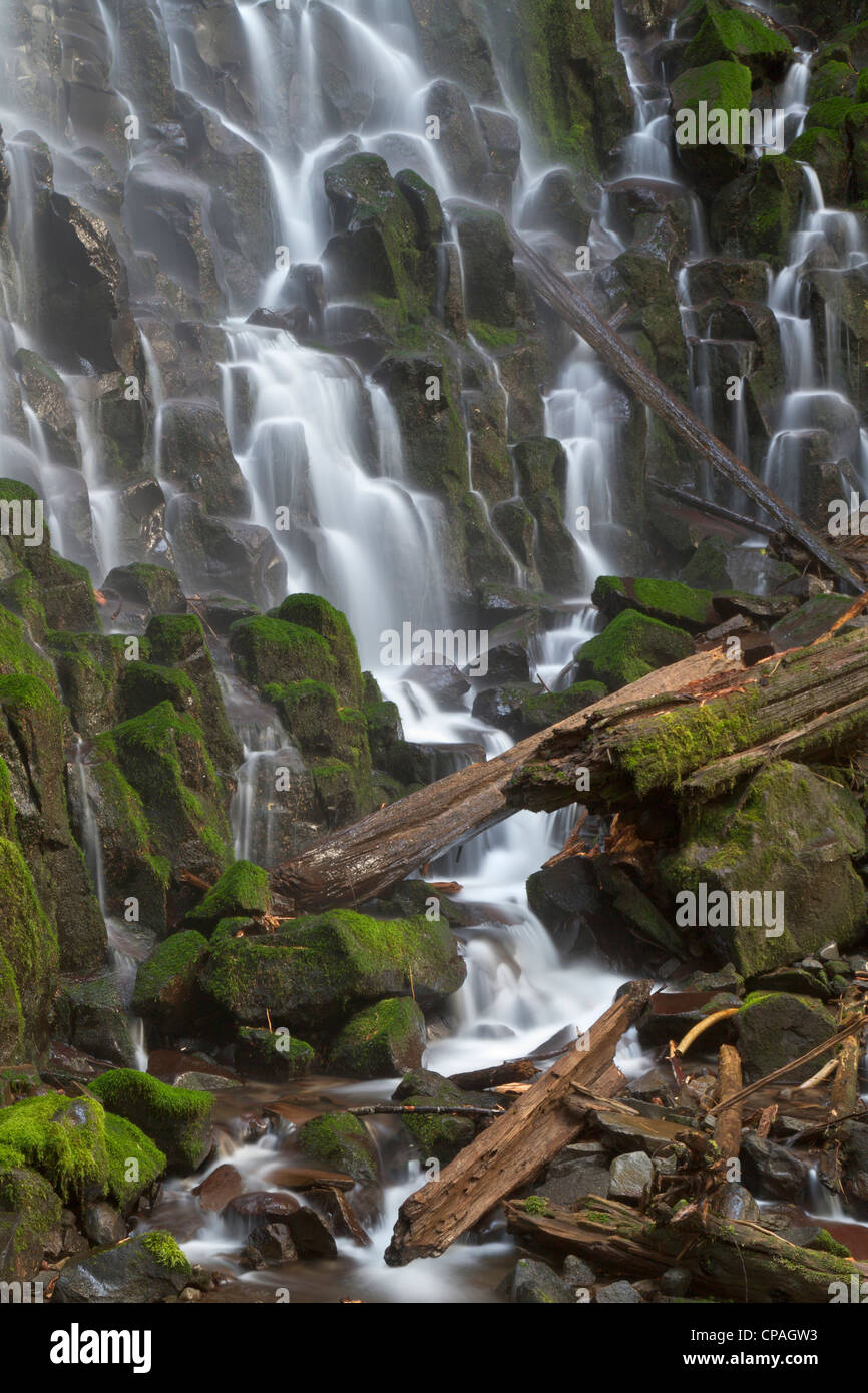 Ramona Falls in Clackamas county, Oregon Stock Photo