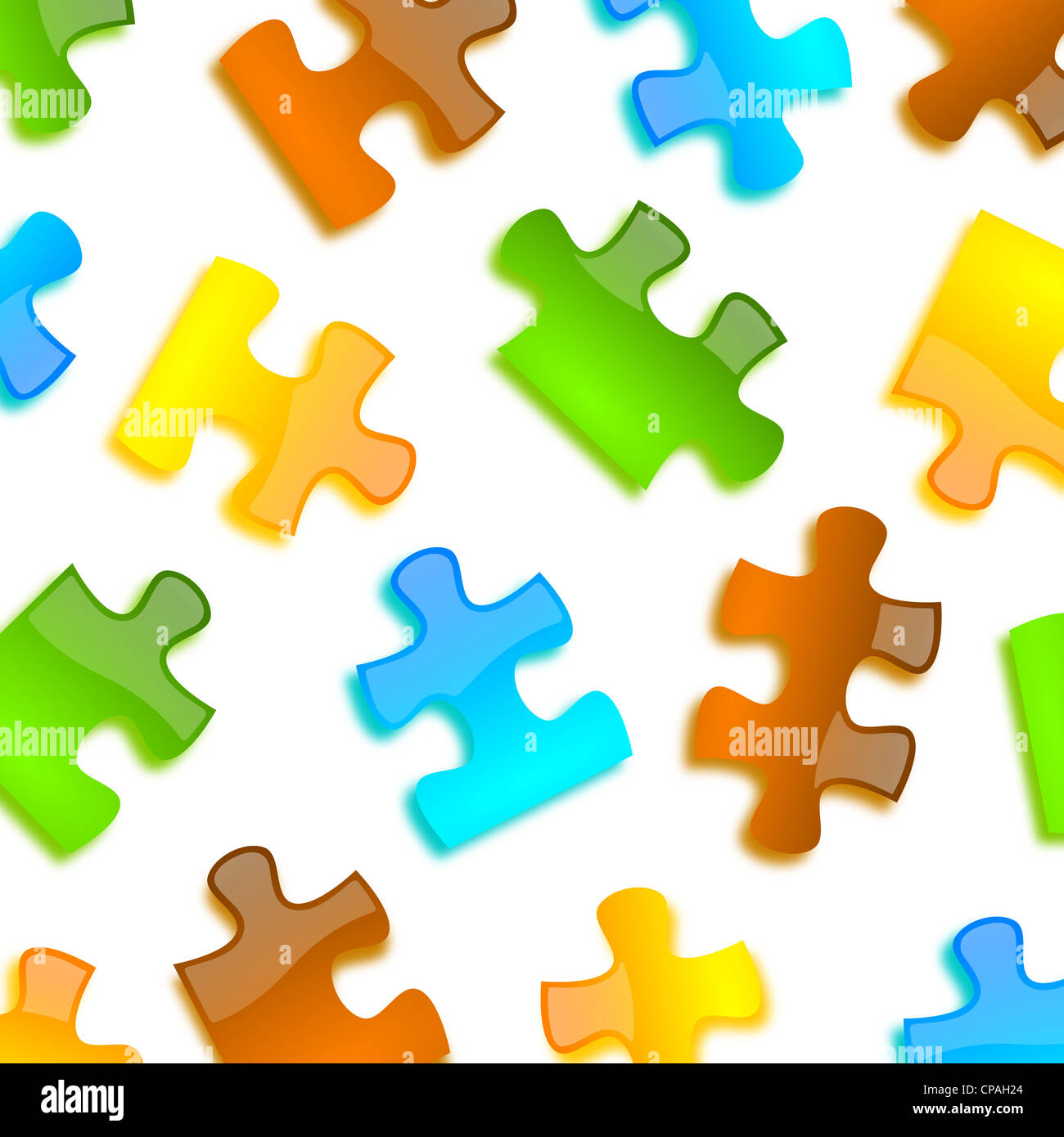 colored puzzle pieces background Stock Photo - Alamy