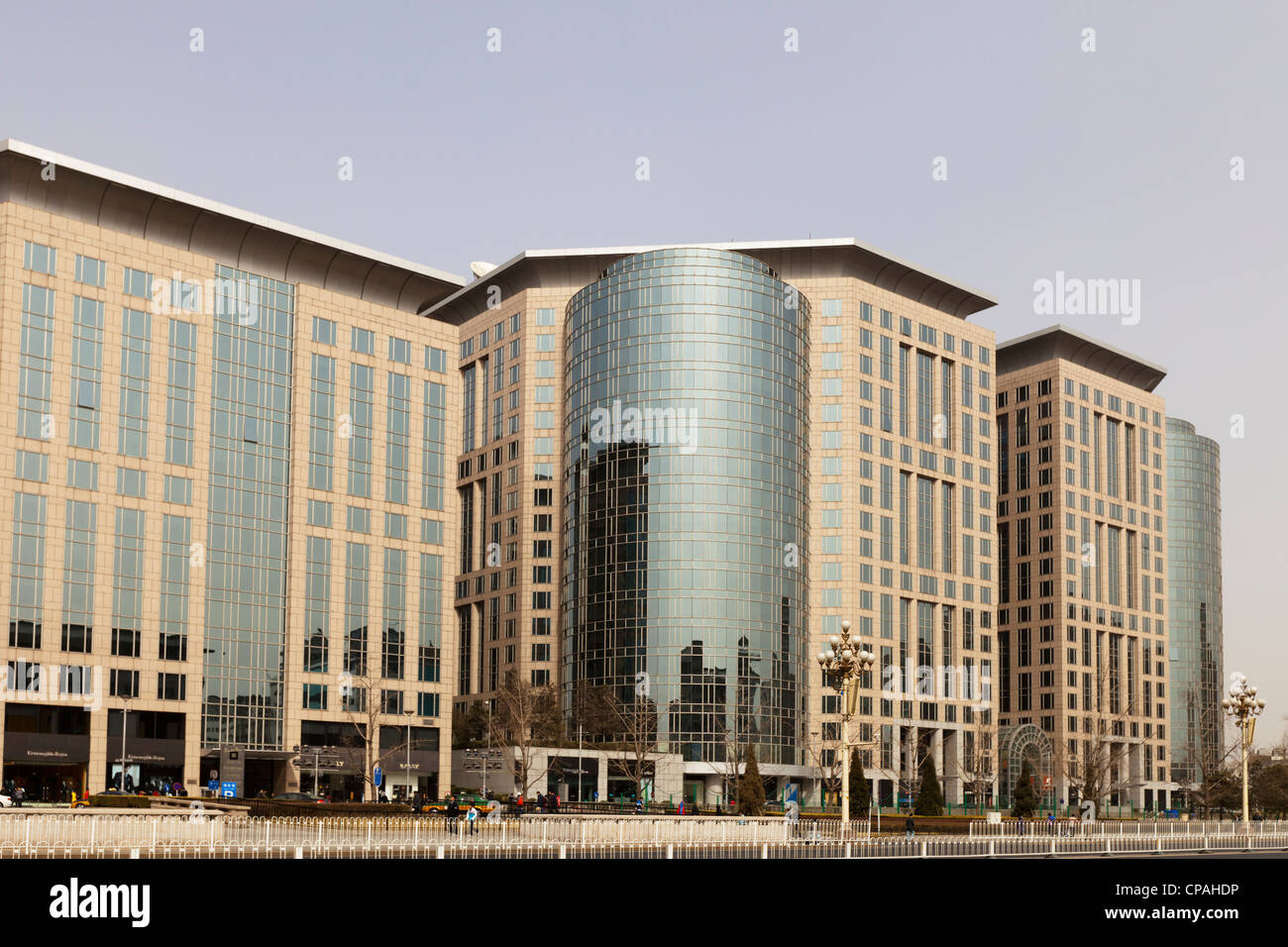 Oriental Plaza, an upmarket shopping mall in Beijing, China. Stock Photo