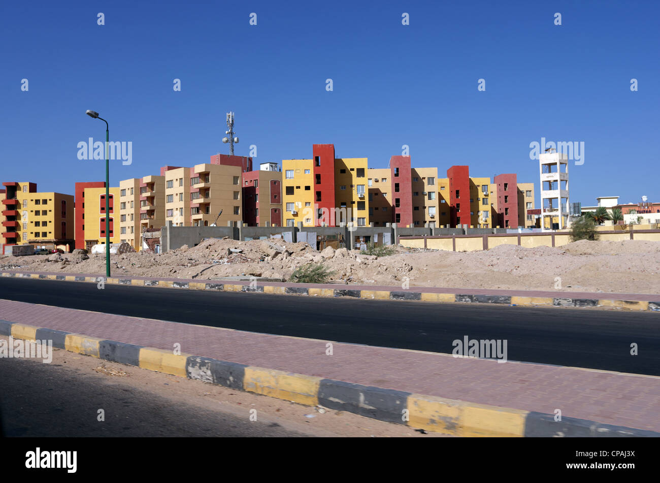Scenes of streets, houses, architecture, Hurghada, Egypt, Africa Stock Photo